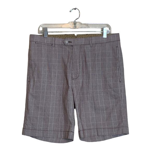 Cremieux men brown plaid shorts size 33 - Picture 1 of 6